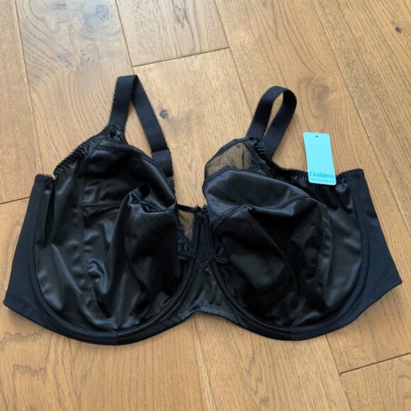 Goddess Plus Size Keira Banded Underwire Bra Black 46I - Picture 6 of 12